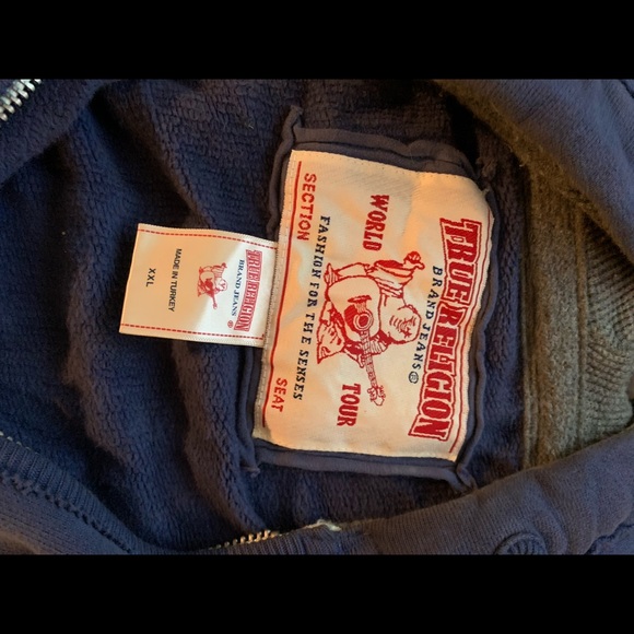 MENS HOODIE TRUE RELIGION SIZE 2X - Picture 6 of 6